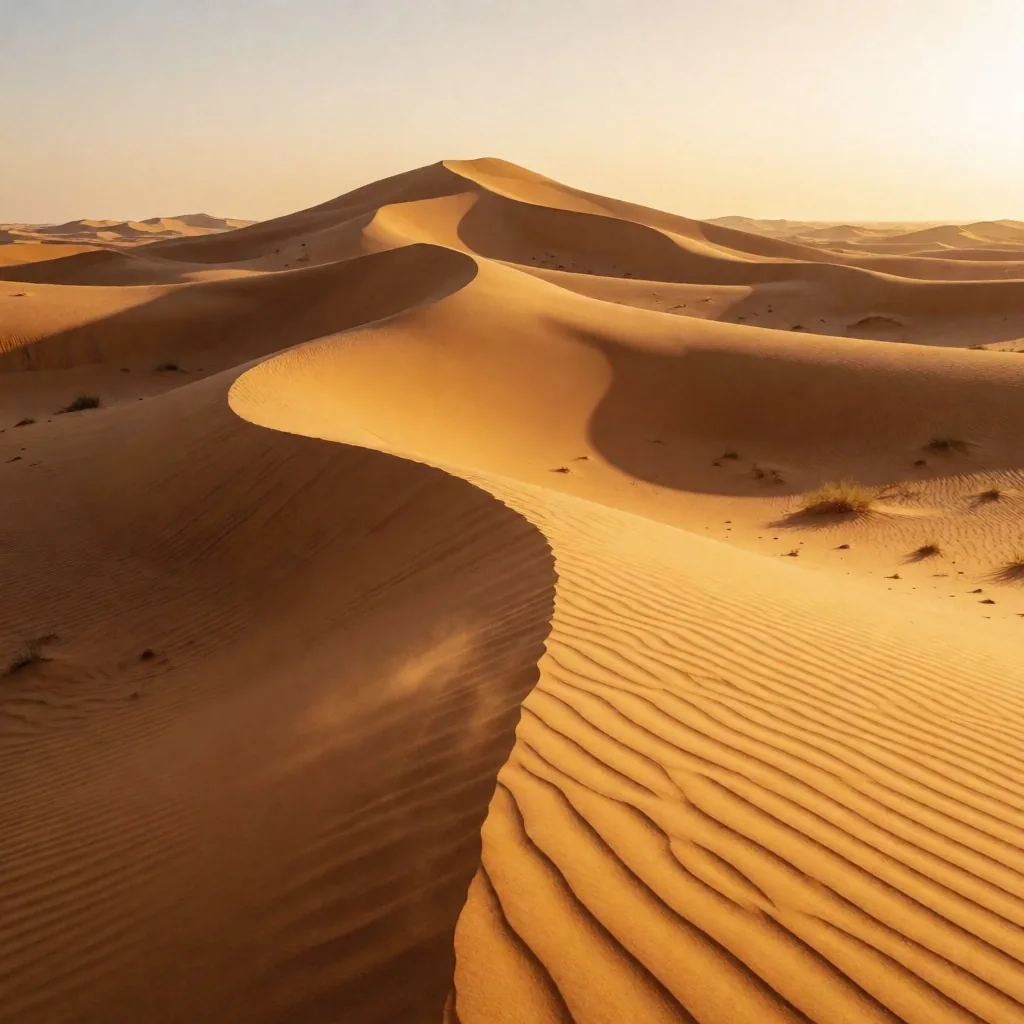 Pristine desert landscape